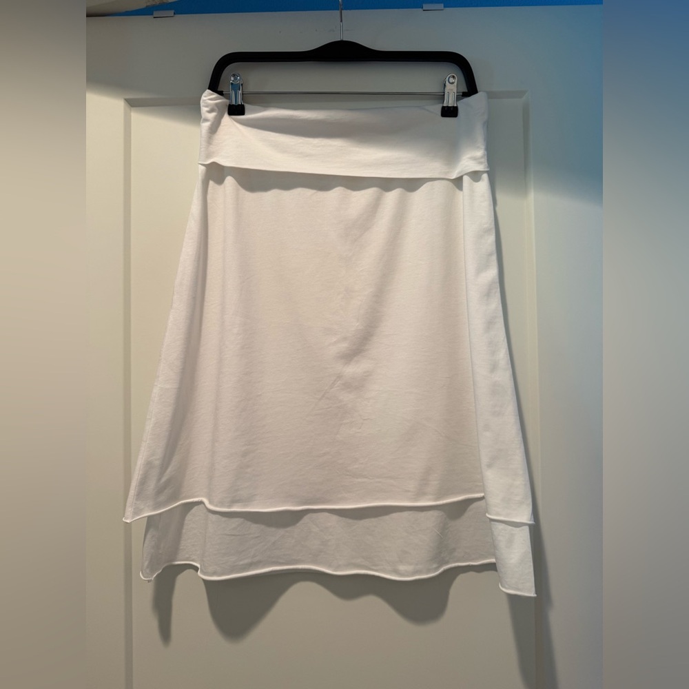 Indigenous White Midi Skirt